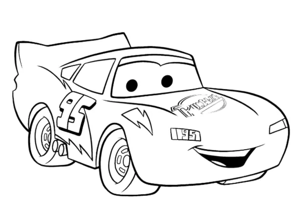 Omaľovánka - Auto - 1