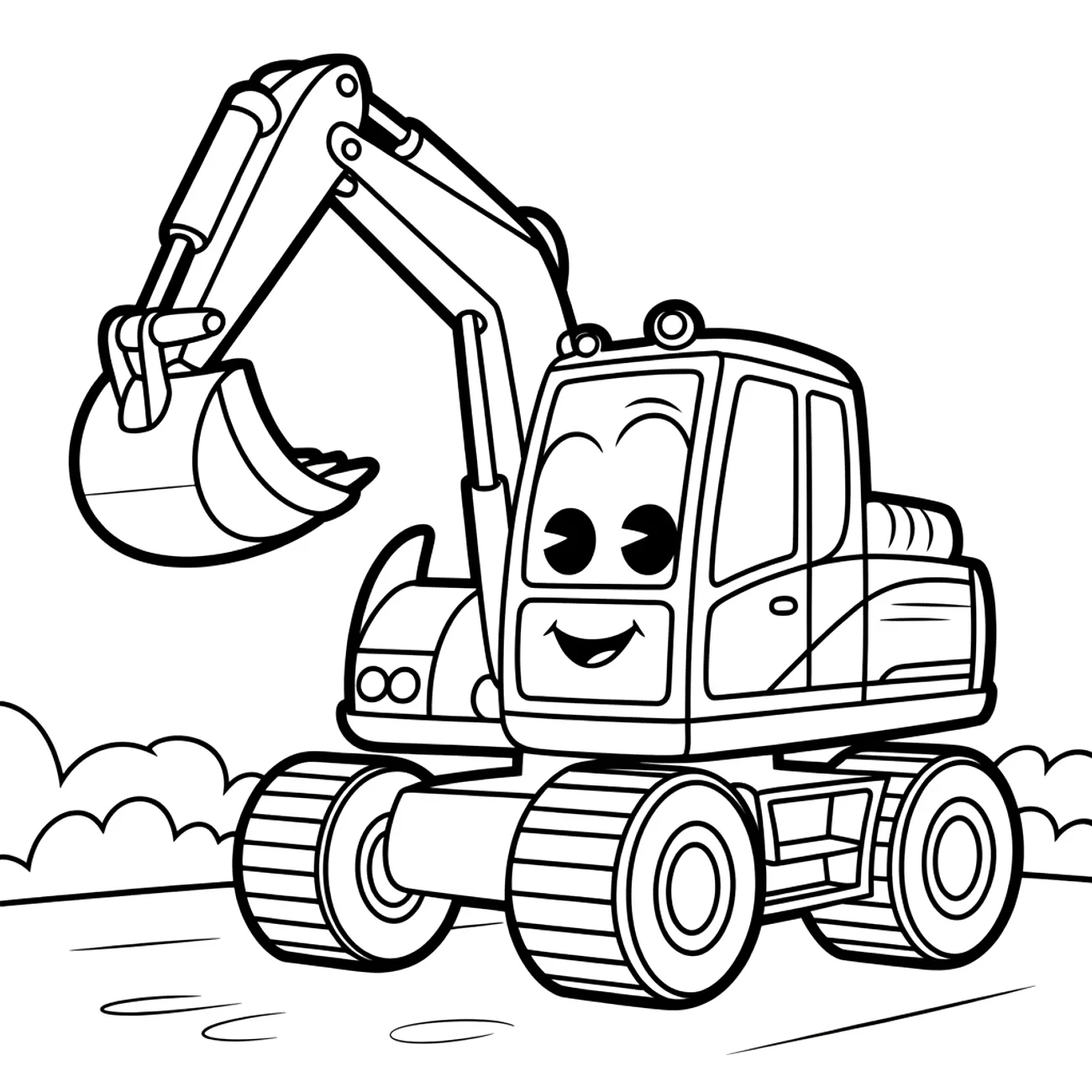 Bager s naberačkou hore – spredu