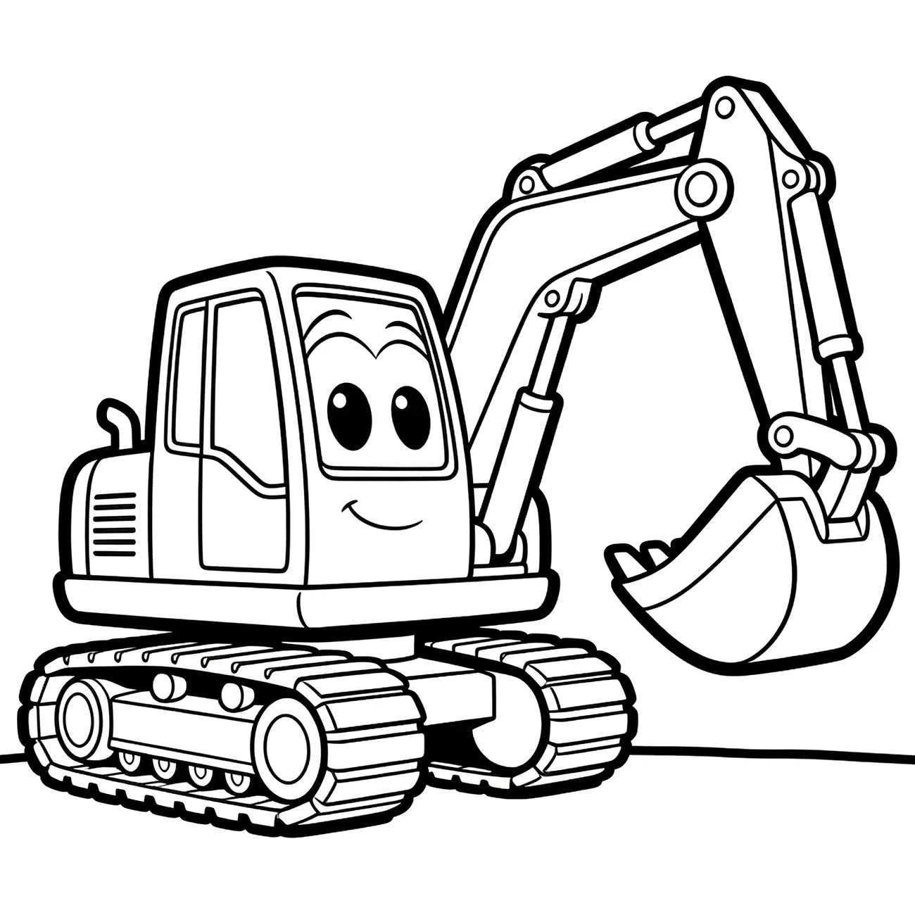 Pásový bager zo strany