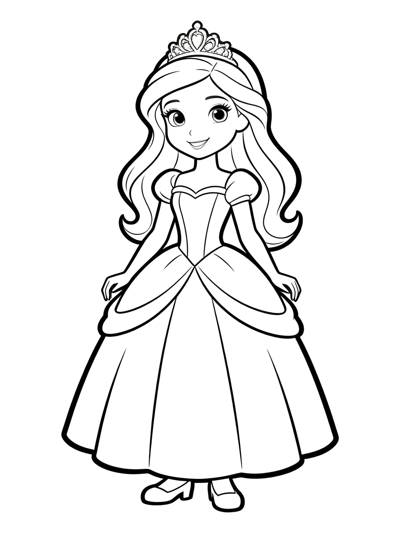 Barbie princezná s tiarou (celá postava)