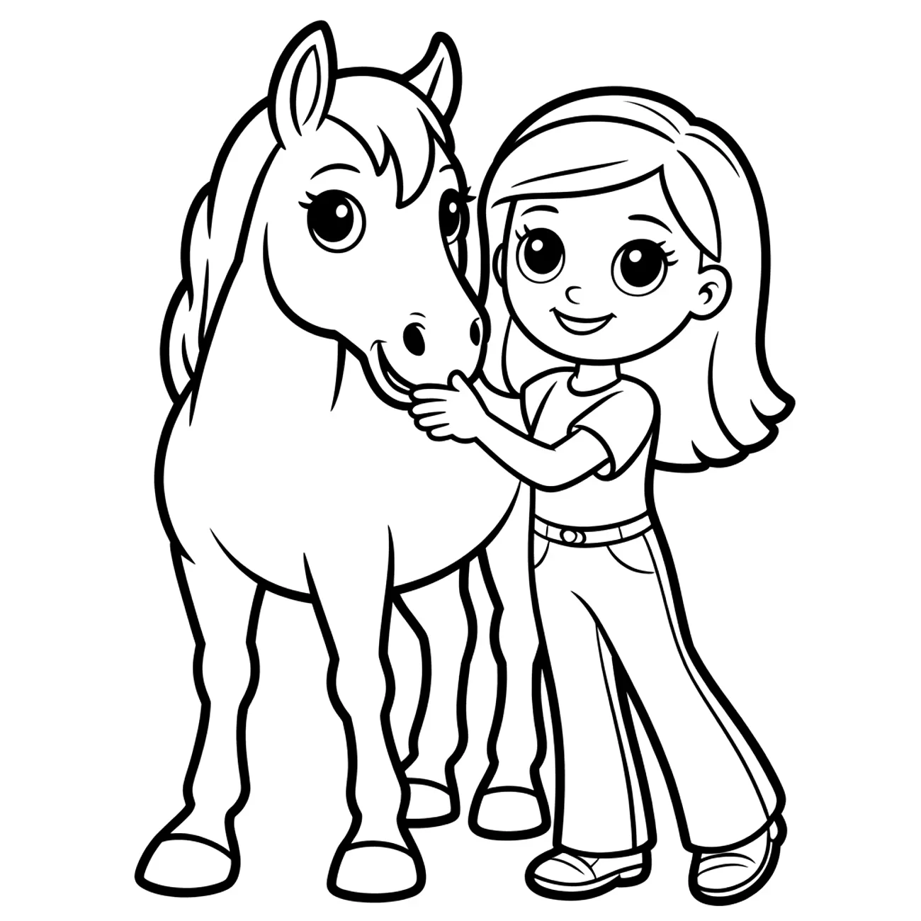 Barbie so svojím koníkom