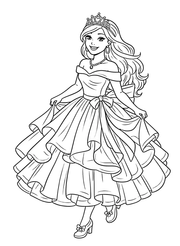 Barbie v plesových šatách