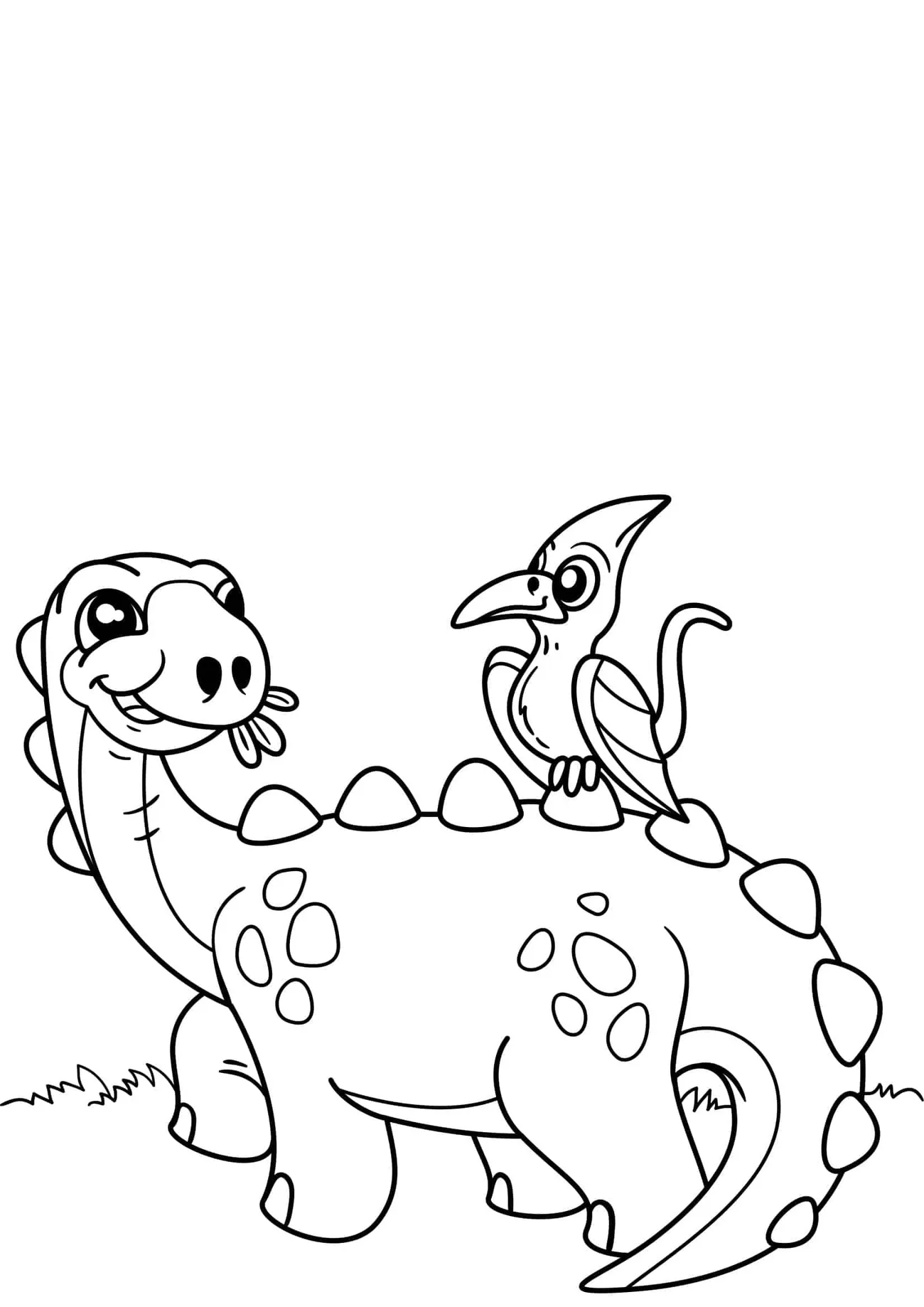 Omaľovánka - Dinosaurus - 3