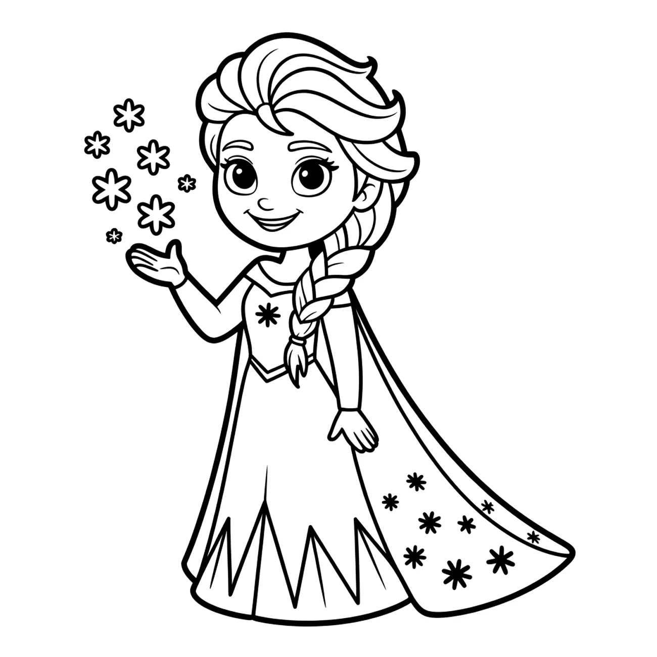 Elsa Frozen – princezná so snehulienkami