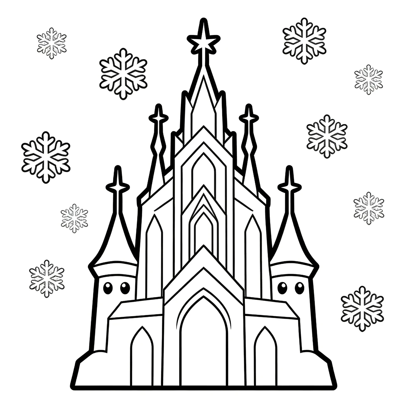 Ľadový hrad Elsy z Frozen (variant 2)