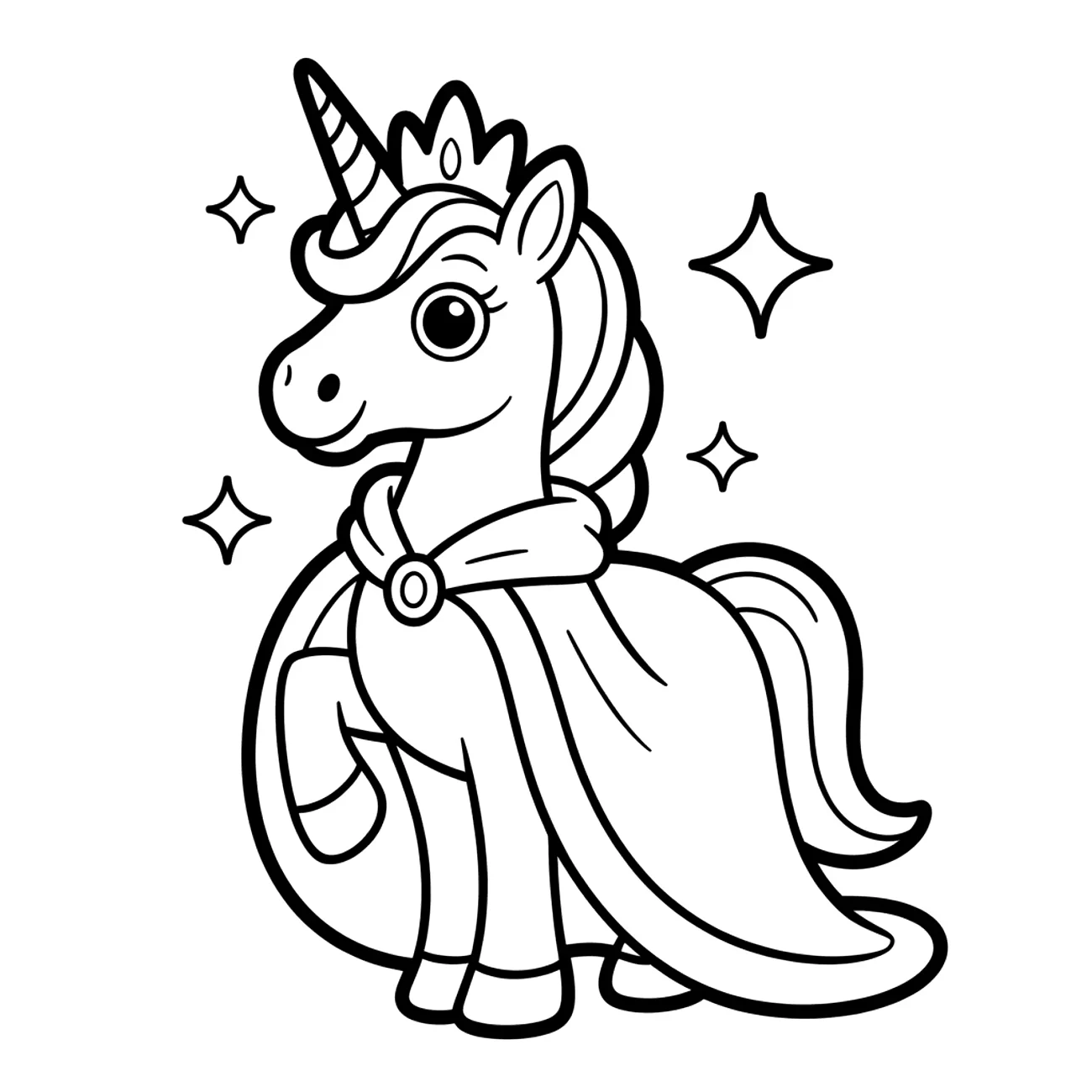 Princezná jednorožec s korunkou