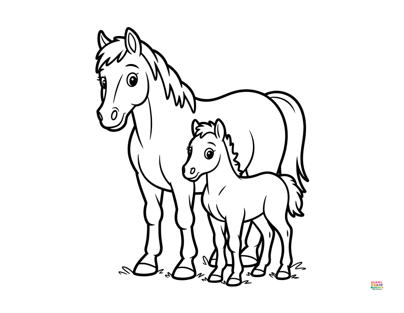 Mama kobyla s žriebätkom