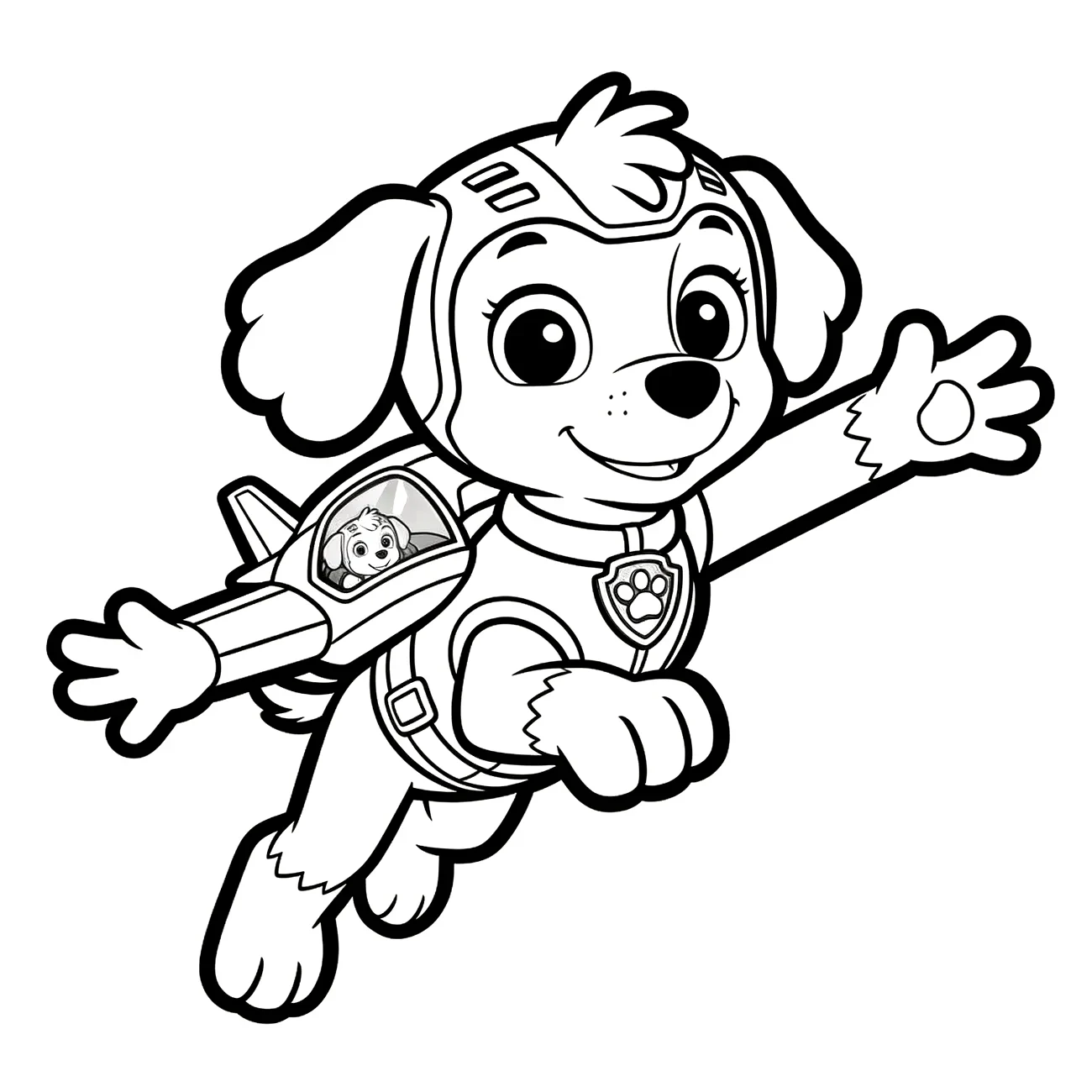 Tlapková patrola – Skye s jet packom (variant 2)