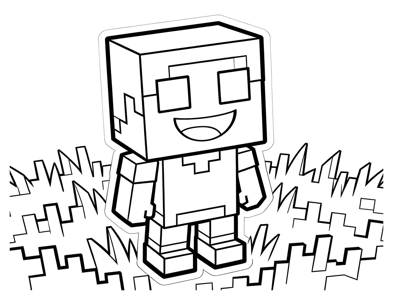 Minecraft postavička s úsmevom – featured (na šírku)