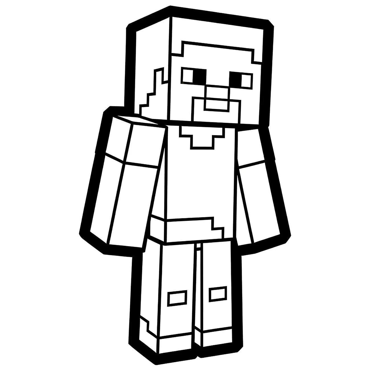 Minecraft Steve – hlavná postava (variant 2)