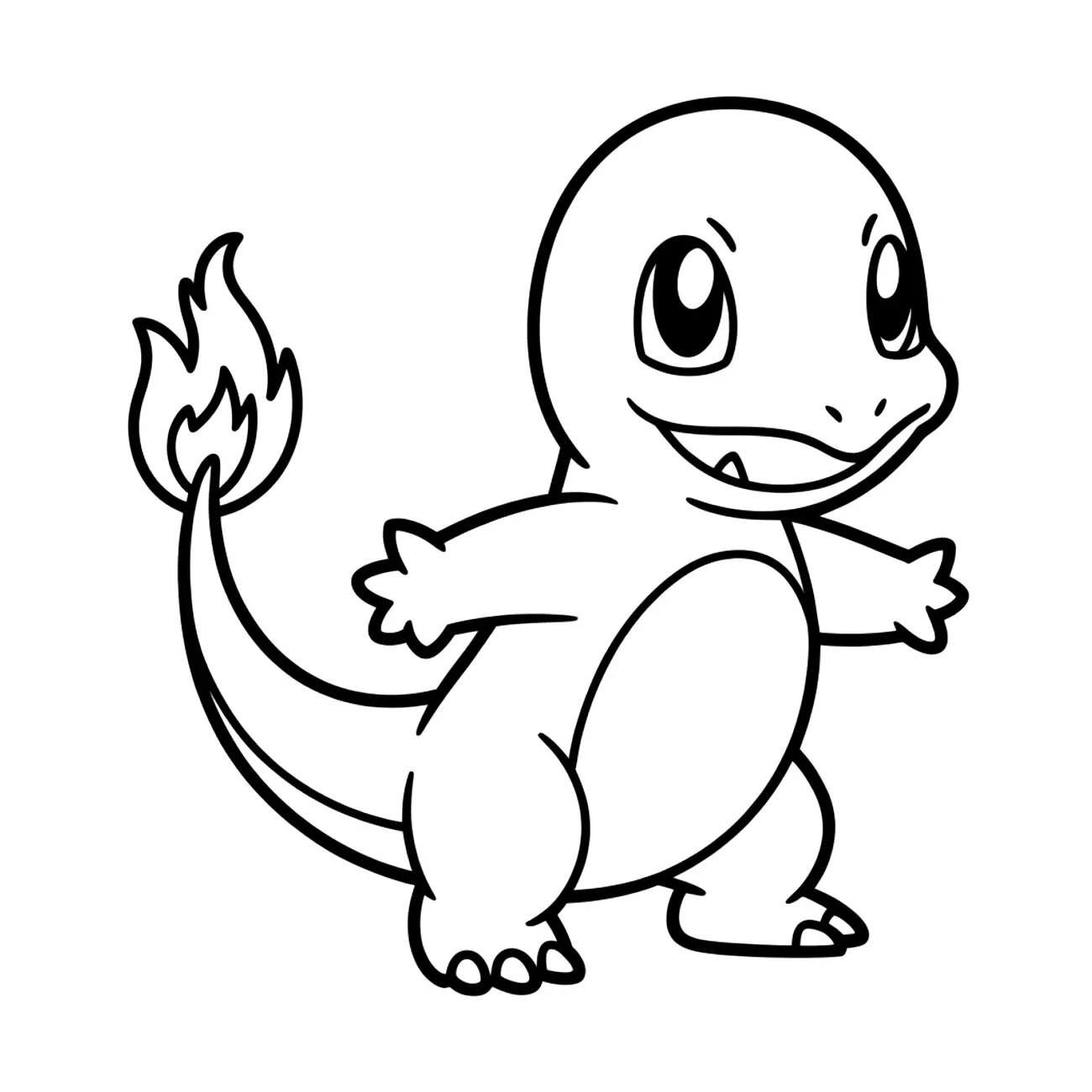 Charmander Pokémon s plamienkom na chvoste