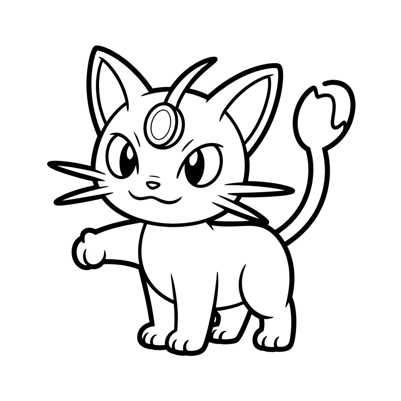 Meowth Pokémon – mačací s mincou