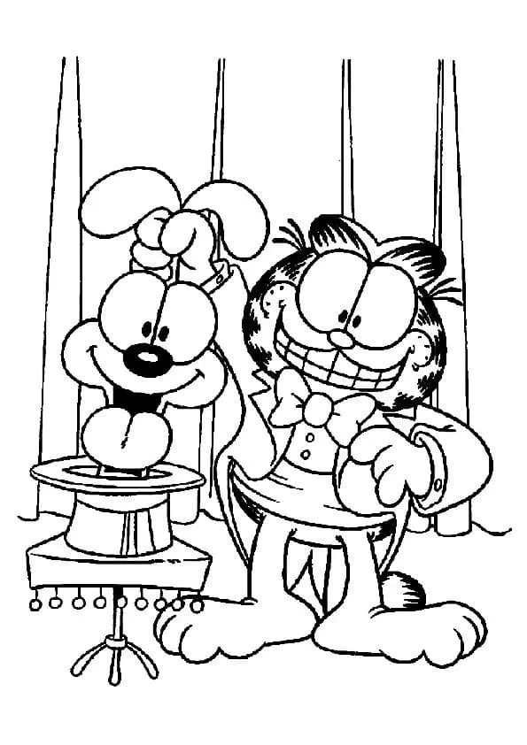 Omaľovánka - Garfield - 2