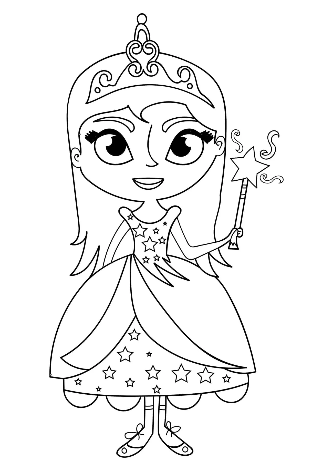 Omaľovánka - Princezná - 24