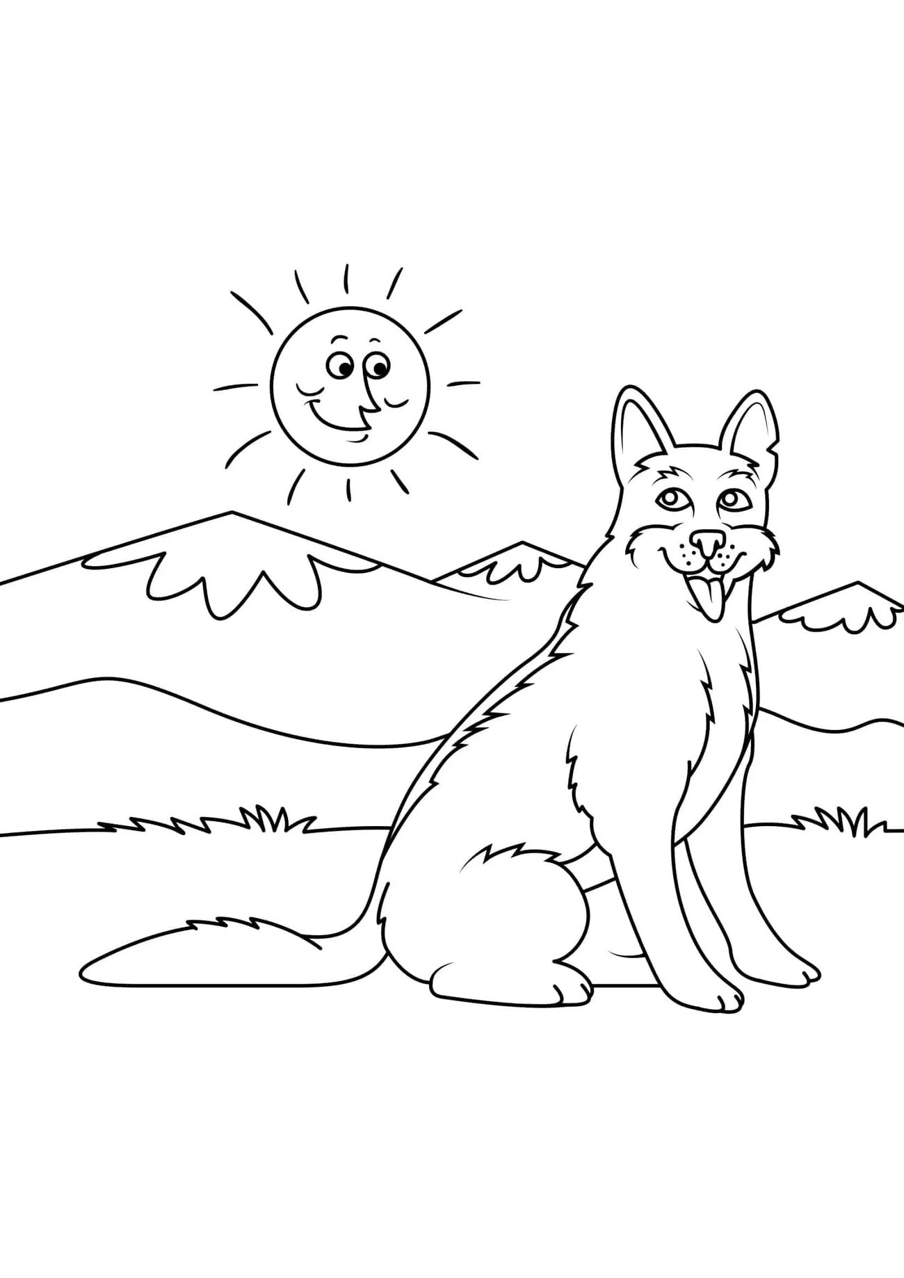 Omaľovánka - Pes - 10