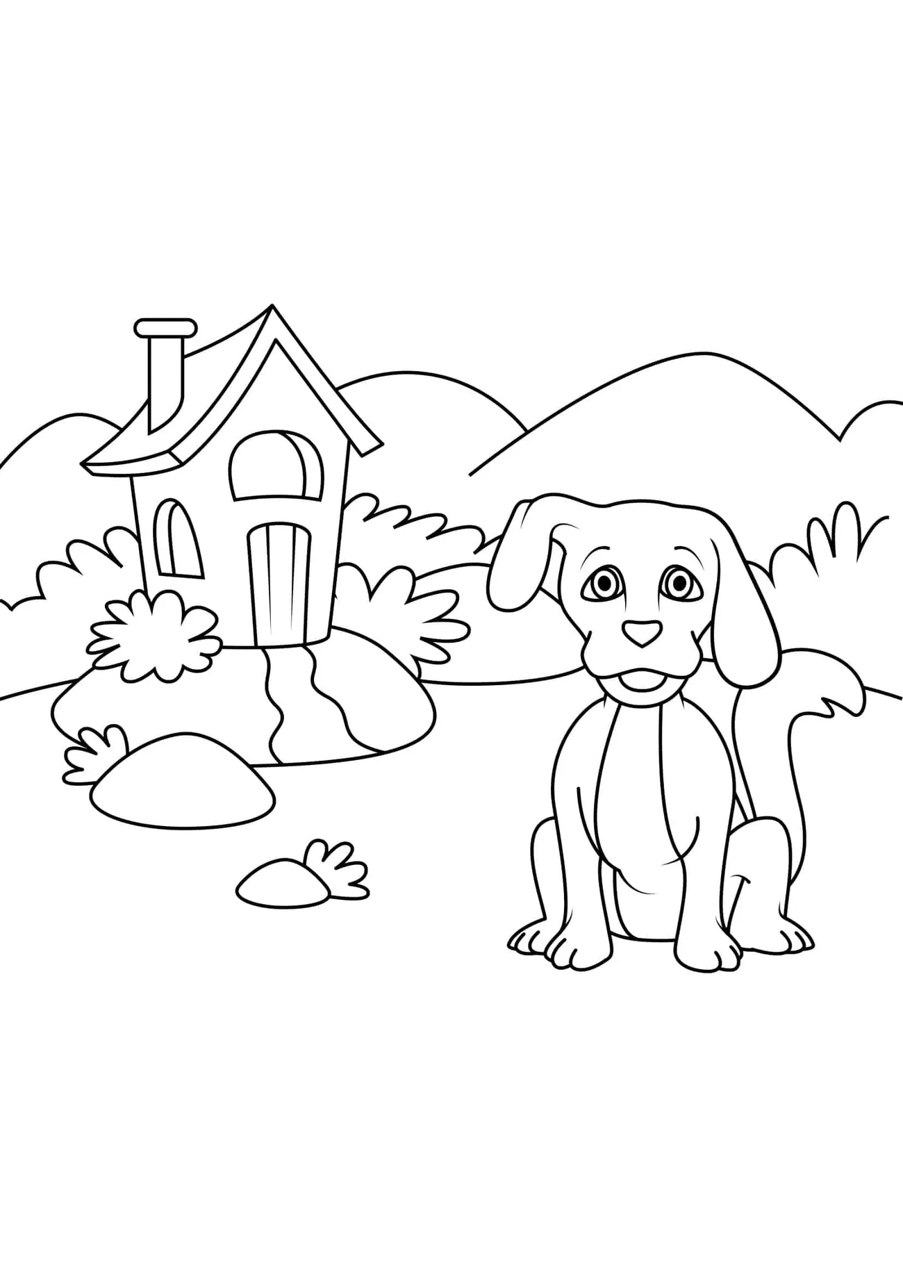 Omaľovánka - Pes - 18