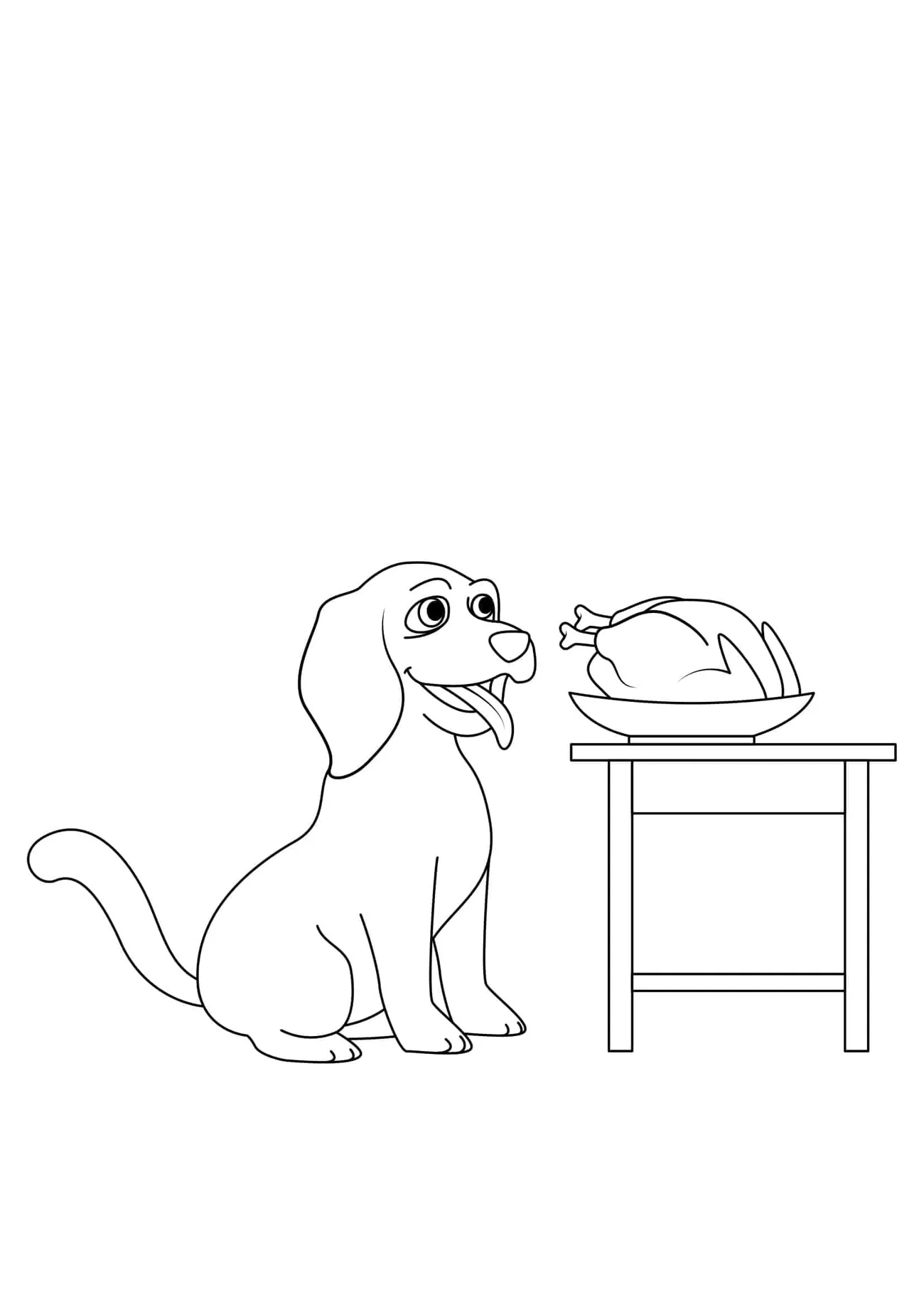 Omaľovánka - Pes - 5