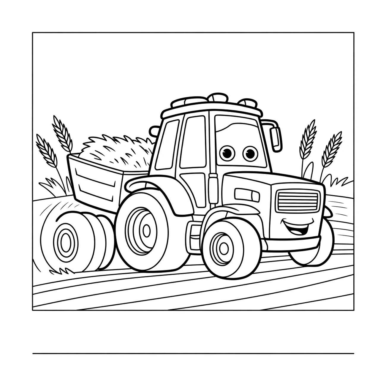 Traktor na poli pri zbere