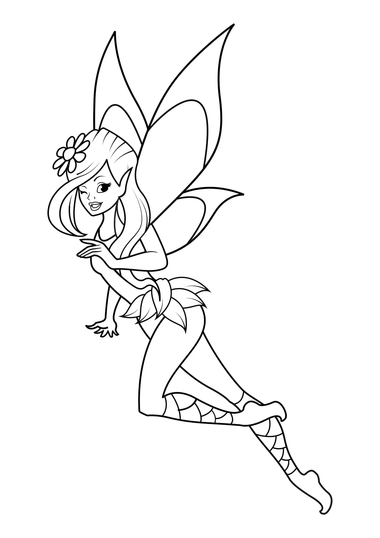 Omaľovánka - Víla - 15