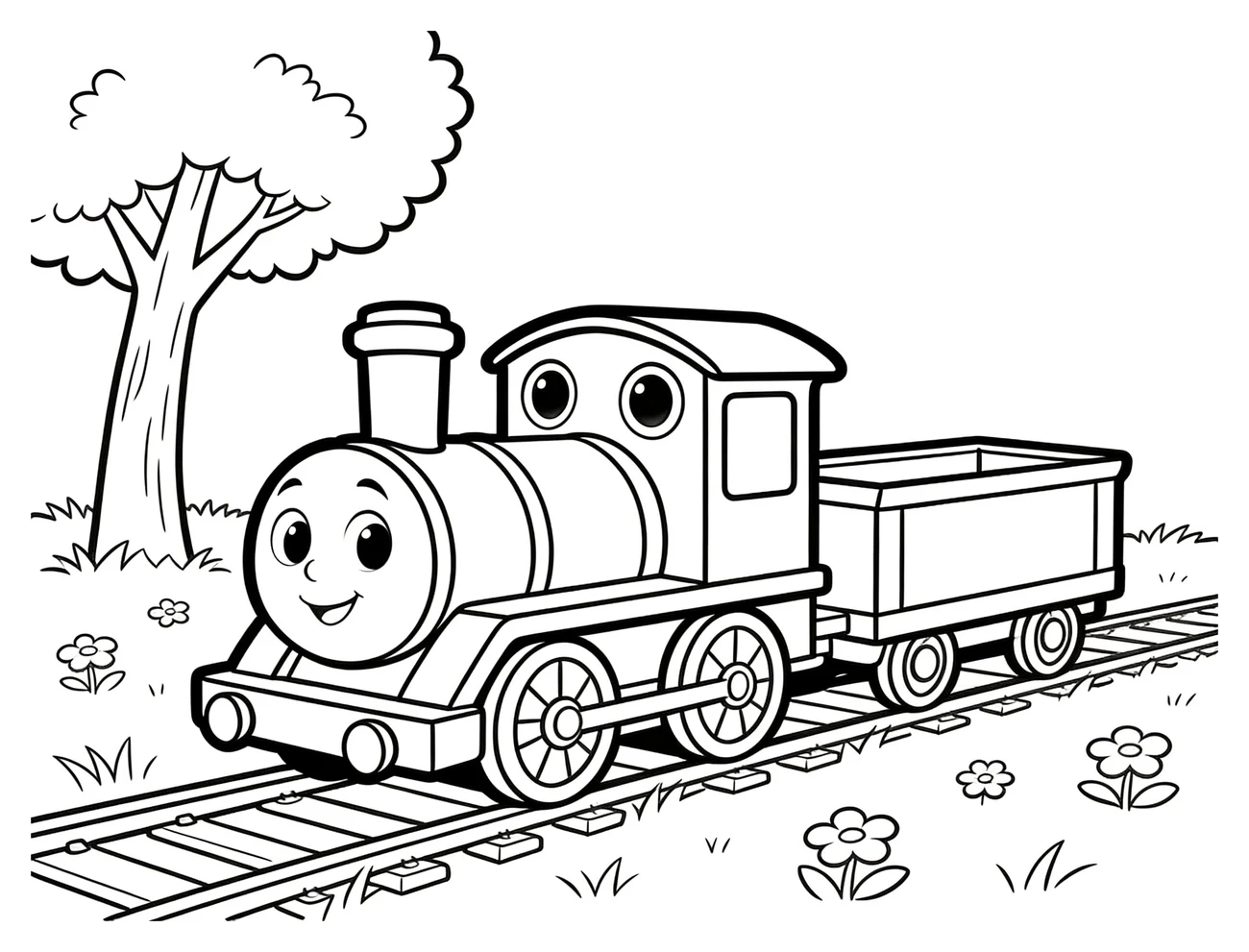 Detský vláčik na pasienku