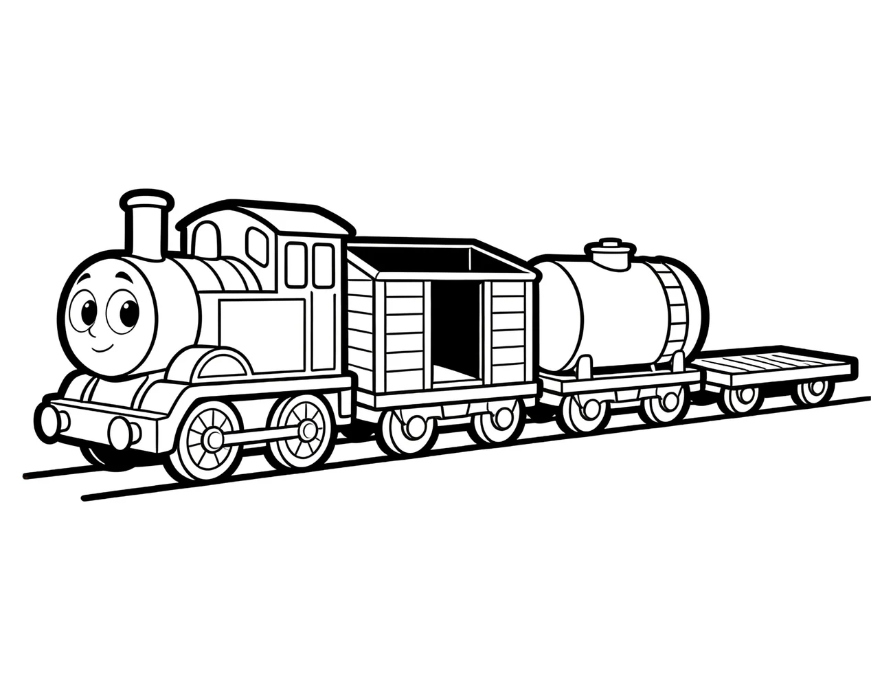 Nákladný vlak s vagónmi