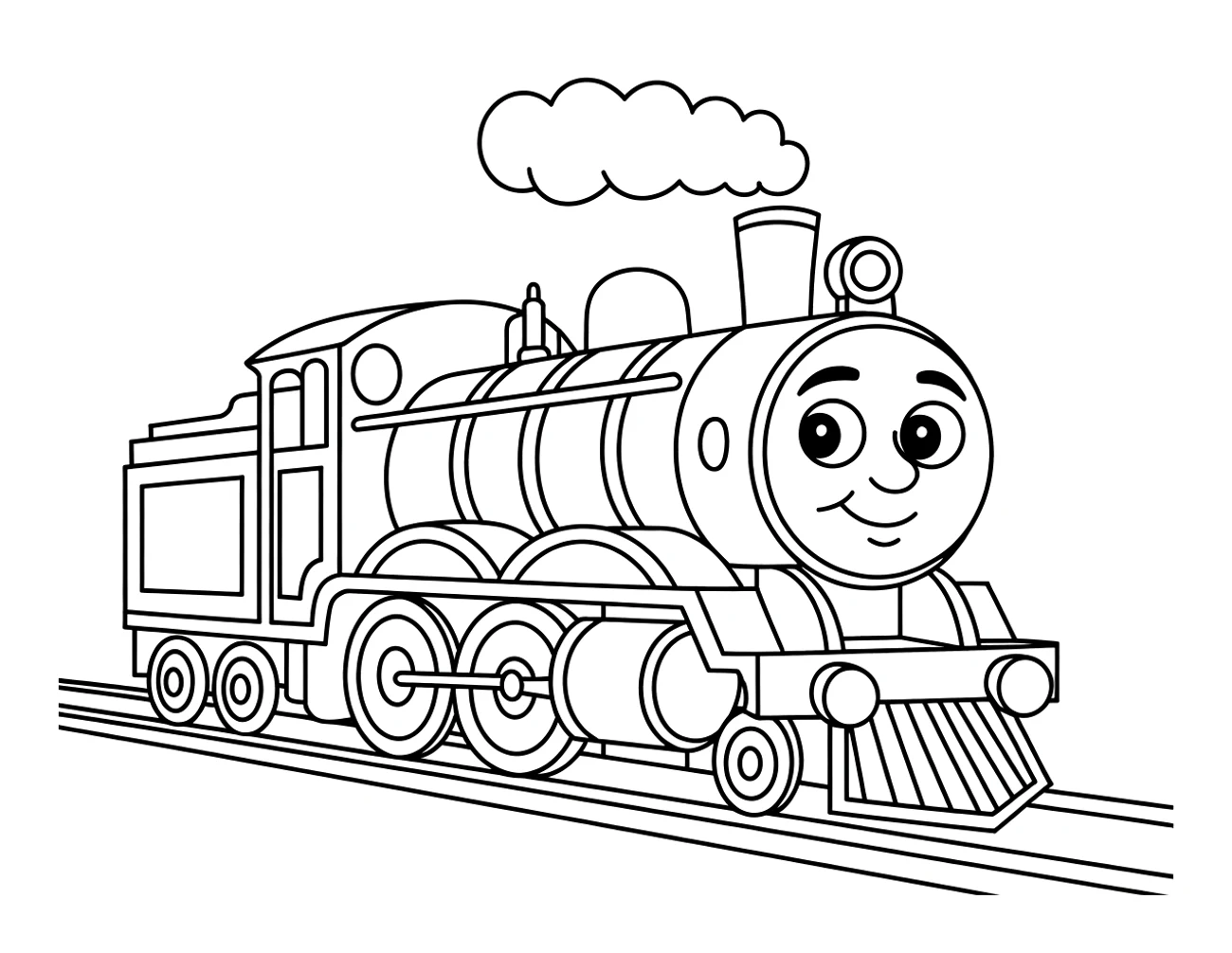 Rušeň zo strany s veľkou parou