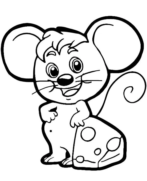 Omaľovánka - Myš