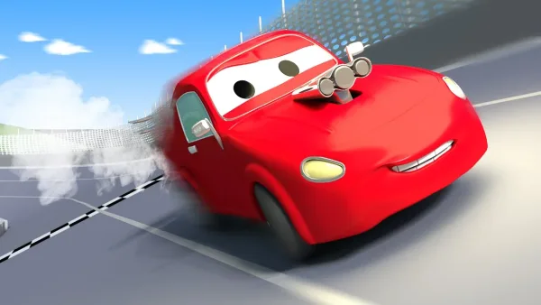 Mesto áut – Odťahovák Tom a pretekárske auto