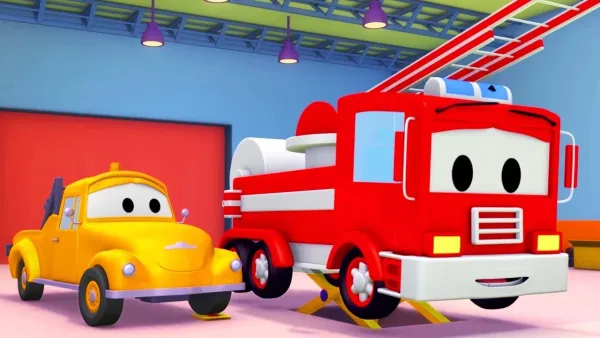 Mesto áut – Hasičské auto a odťahovák