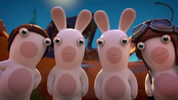 Rabbids – Rabbids Invasion - Mini zajac vs gigantická sliepka